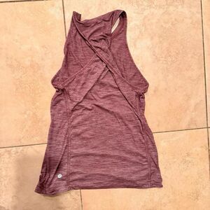 Lululemon Cool Racerback Tank Heathered Plum Luon Size 6